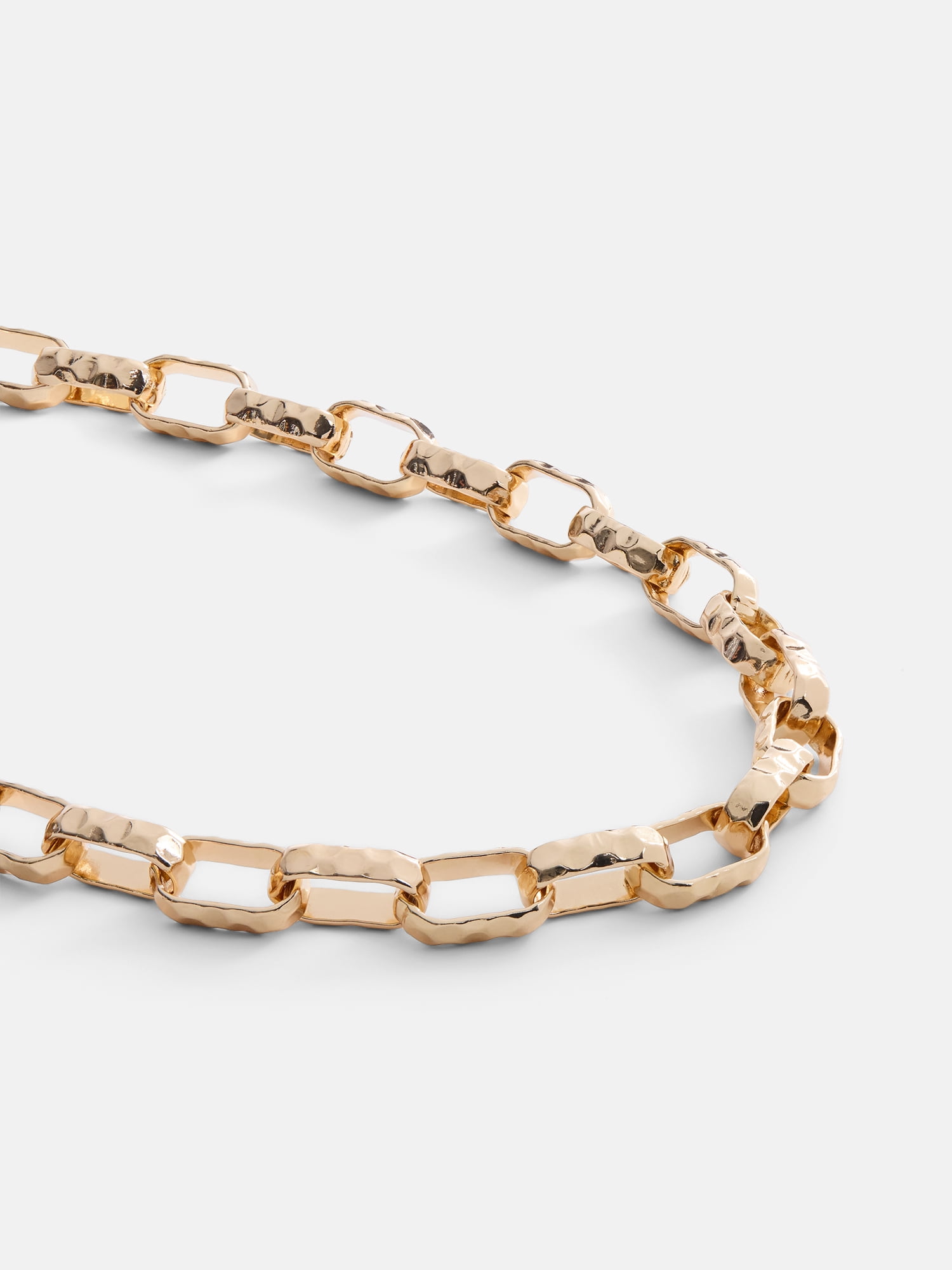 Scenario Women's Gold-Tone Chunky Twist Chain Necklace