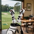 thumbnail image 4 of Yuyamidu Brown Cow Print Golf Club Head Covers Cute Driver Headcover Hybrid Headcover Fairway Wood Head Covers PU Leather for Golf Clubs, 4 of 7