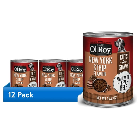 Ol' Roy Cuts in Gravy Wet Dog Food, 13.2 oz, Various Flavors