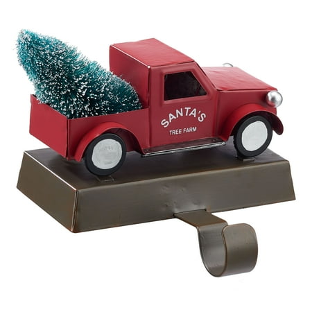 Frame Stocking Holder Holiday Time Red Old Red Truck Christmas Stocking Holders, 4.9 in ()