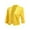 Yellow, variant on FOLUNSI Women's 3/4 Sleeve 80% Viscose Cropped Cardigan Sweater, Size S