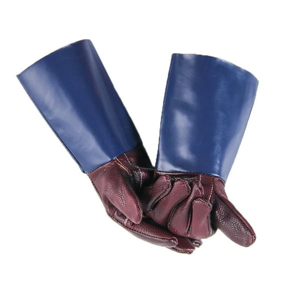 Welding Gloves Leather Soft Wear-resistant Welding ProtectiveGloves Extended Welder Gloves Leather ,Flame Retardant