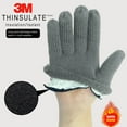 thumbnail image 5 of EvridWear 3M Thinsulate Thermal Insulated Lined Gloves, Warm Double Layer Knitted Winter Gloves for Men Women (Gray), 5 of 5
