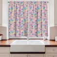 thumbnail image 2 of Ambesonne Blue Pink Kitchen Curtains, Vintage Landmarks, 55"x39", Pale Pink and Pale Blue, 2 of 3