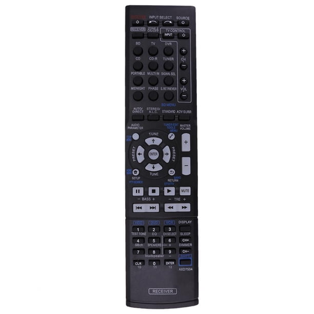 interruptor remoto Mando a distancia AXD7534 de repuesto para amplificador AV serie Pioneer AXD7534