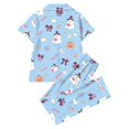 thumbnail image 5 of CQXIDFH Pj Sets for Woman Plus Size Halloween Pumpkin Print Short Sleeve Top with Long Pants Set Fall Sleepwear Comfy Soft Sleepwear, 5 of 5
