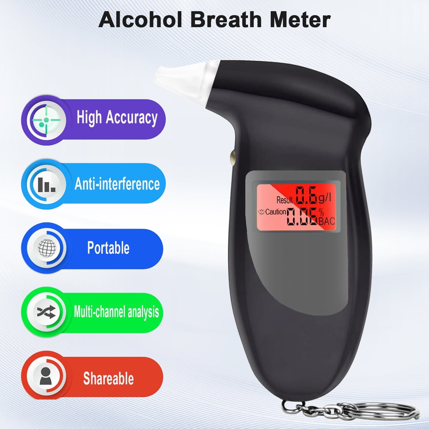 Mini High Precision For Car and Home Drunk Driving Detection Breathalyzer