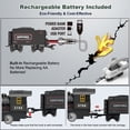 thumbnail image 3 of BUBUQE Electric Train Sets Remote Control for Kids Metal Alloy Christmas Train Toys Steam Locomotive Glowing Passenger Carriages Luxury Tracks Light & Sounds, 3 of 7