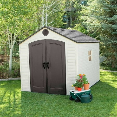 suncast plastic storage shed build - how to diy plastic