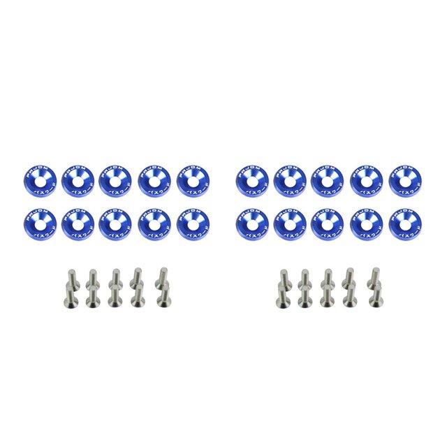 Speravity Juego de arandelas de tornillos para coche de 10 piezas, Kit de arandela de pernos para vehículo, accesorios de actualización de Type1 NO1