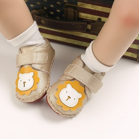 

Toddler Kids Baby Boys Girls Cartoon Bear Rubber Non-Slip First Walking Shoes