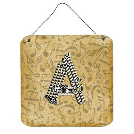 Caroline's Treasures Musical Instrument Alphabet by Denny Knight Graphic Art Plaque