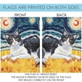 thumbnail image 5 of Toland Home Garden Van Meow- Tuxedo Kitty Kitten Cat Flag Double Sided 28x40 Inch, 5 of 5