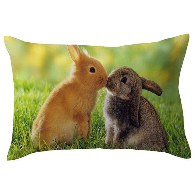 Easter Rectangle Pillow Case Bedroom Sofa Pillow Home Decoration Pillow Case