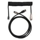 thumbnail image 2 of Cable USB tipo C de 3 m, cable en espiral tipo C a USB, puerto tipo C, línea de datos retráctil Negro, 2 of 8