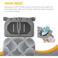 thumbnail image 4 of Full Size Ironing Board with 7 Height Adjustable Metal Panel, Heavy Duty Folding Stand with Iron  and Hanger for Home, 4 of 7
