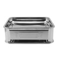 thumbnail image 1 of Fish Baking Pan Stainless Steel Rectangular Even Heating Fish Charcoal Alcohol Stove, 1 of 8