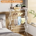 thumbnail image 4 of WEXLYN Collapsible Premium Steel Residential Clothes Drying Rack, White, 4 of 7