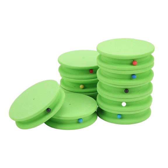 10pcs Fishing Foam Spools StorageFoam Fishing Winding Board Fishing Line Multipurpose EVA Foam Fishing Winding Board for Outdoor Fishing Accessories[Green]