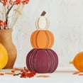thumbnail image 5 of Wooden Stacked Pumpkin Décor - 8 inches, 5 of 5