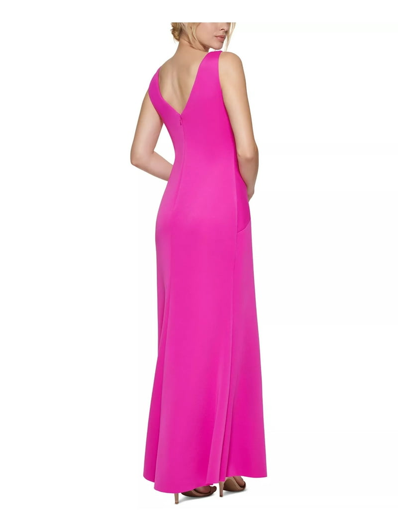 Eliza J womens Drape Pleated Gown, 4, Purple - Walmart.com
