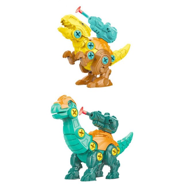 2 piezas para des dinosaurios con destornildor para , construcción de montaje DIY Zulema Desmontar juguetes de dinosaurios