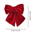 thumbnail image 3 of Christmas Ornaments, Claret Christmas Bow Decoration, Holiday Decor, Christmas Bow, for Xmas Tree, Home, Party, Holiday Christmas Decorations, 3 of 6