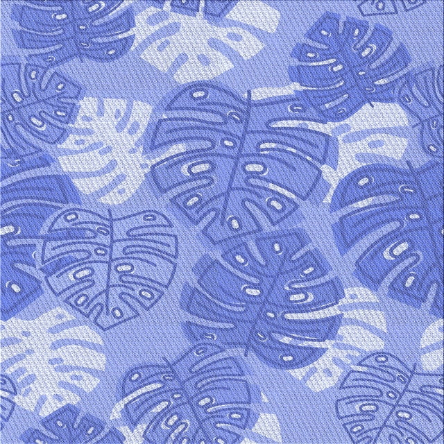 Ahgly Company Tapis d'Intérieur Lavable en Machine Carré Bleu Transitionnel avec Ruban Bleu, 6 Pieds Carré