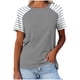 thumbnail image 1 of Camisetas de Manga Corta para las Mujeres a Cuadros Impreso Botón Casual Camiseta, Camisetas de Mujer Casual para Primavera Verano, 1 of 3