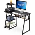 thumbnail image 1 of FITUEYES Computer Desk with Shelves Home Office Writing Table with Bookshelf for Home and Office, CD210301WB, 1 of 6