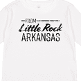thumbnail image 4 of Inktastic From Little Rock Arkansas in Black Distressed Text Boys or Girls Long Sleeve Toddler T-Shirt, 4 of 5