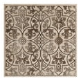 thumbnail image 3 of Unique Loom Rushmore Collection Area Rug - Washington (5' 3" Square Dark Beige/Beige), 3 of 7