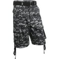thumbnail image 1 of Hat and Beyond Men's Loose Fit Twill Multi Pocket Cargo Shorts with Belt, 1 of 4