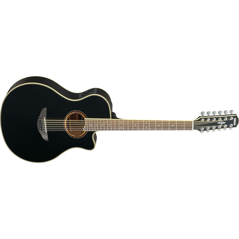 Yamaha APX700II 12 Thinline 12 String Cutaway Acoustic Electric Guitar Black