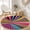 Color 3, variant on SPXUBZ Modern Abstract Glitch Pixel Art Neon Pink Round Area Rug, Velvet Washable Circle Carpet, Non-Slip Backing Floor Mat for Game Room Bedroom Cyberpunk Decor (31.5", 39.4", 63", 78.7")