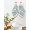 thumbnail image 2 of Farm Fruits Kitchen Dish Towels for Drying Dishes Set of 4, Watermelon Lemons Peach Blue Grey Striped Waffle Weave Microfiber Hand Tea Bathroom Towels Quick Dry & Absorbent Towel 12x12, 2 of 7