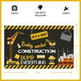 thumbnail image 2 of Construction Baby Shower Decoration Banner, Dump Truck Backdrop Background Excavator Crane Dump Truck Digger Zone Photo Booth Props Boys Kids Birthday Baby Shower Decorations, 2 of 3
