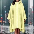 thumbnail image 2 of Lightweight Rain Poncho Jacket Coat For Women With Hood And Secure Pockets, 2 of 6