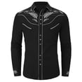 thumbnail image 4 of FYDUU Fashion Boys Shirts Western Cowboy Shirt Long Sleeve Button Down Shirts Fashion Casual Tops For Kids Holiday Party Outfit 4-5 Years, 4 of 4