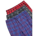 thumbnail image 6 of Real Essentials 3 Pack: Men's Fleece Pajama Pants Loungewear Soft Pj Bottoms Sleepwear Pockets (Big & Tall Available), 6 of 7