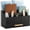 Black B, variant on Black Wooden Desk Organizer with Drawer - Bill & File Mail Holder for Office Workspace Organization