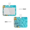 thumbnail image 2 of Kdxio Coral And Seashell On The Beach Card Badge Holder Work Badge Sleeve for Office, School, Factory, ID Credit Cards, Driver Licenses and Passes, 2 of 7