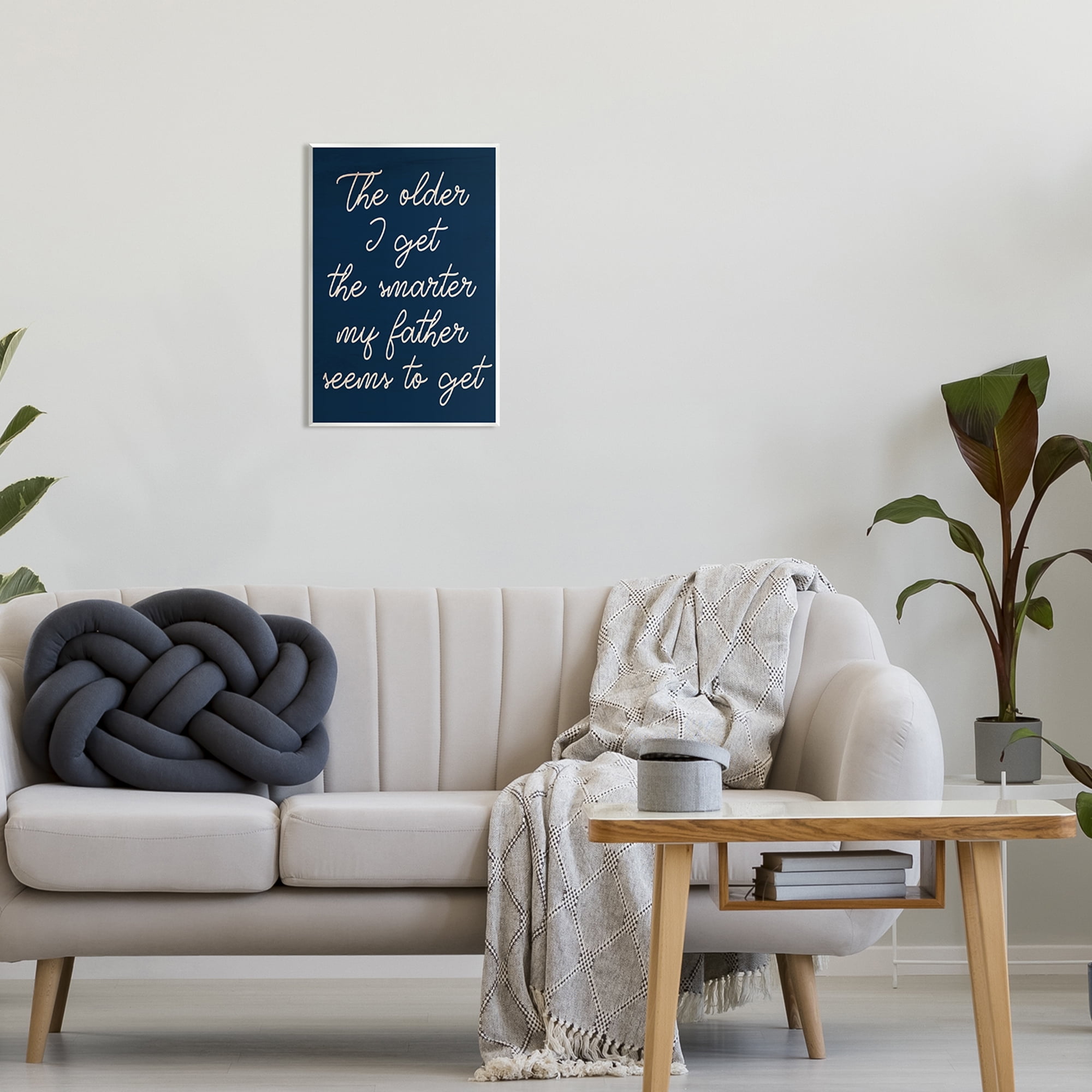 Stupell The Older I Get Funny Dad Phrase Inspirational Painting Wall Plaque Unframed Art Print Wall Art