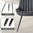 thumbnail image 2 of ClinQ Modern Upholstered Dining Chairs Set of 2, Thickened Cushion Kitchen & Dining Room Chairs with Metal Legs, Darkgray, 2 of 7