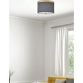 thumbnail image 2 of Dainolite 2 Light Flush Mount Aged Brass with Grey Shade, 2 of 3