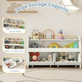 thumbnail image 5 of Infans Kids Toy Storage Organizer w/2 Movable Drawers Open Shelf Compartment for Kids, 5 of 7