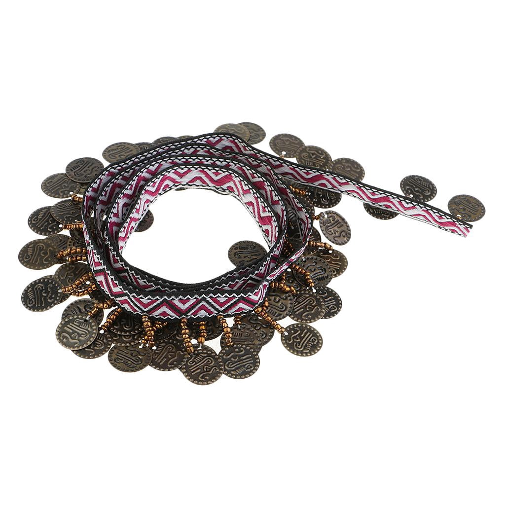 GUOOL 4-10pack Copper Tassel Lace Bohemian Fabric Ribbon Fringe Beaded Drop 10 Pcs