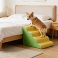 thumbnail image 6 of Dog Stairs,Pet Stairs For High Beds,Non Slide Pet Stairs For Dogs Cats,4-Step Dog Ramp,For Small Medium Senior Pet Portable Pet To Get On High Bed Or Couches.(Green), 6 of 7