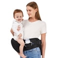 thumbnail image 1 of Portabebés YJOEKAP con bolsillos ergonómicos ajustables negros, 1 of 5