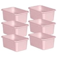 thumbnail image 1 of Bac de Rangement en Plastique, Blush - Petit - Lot de 6, 1 of 1
